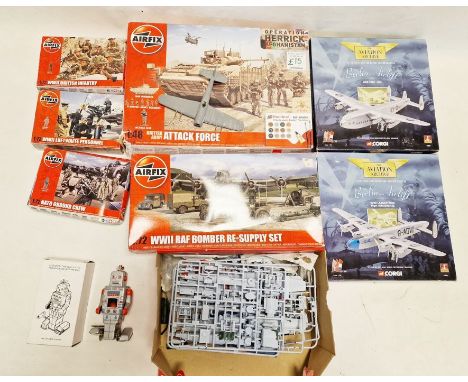 Corgi 'The Aviation Archive' Berlin airlift,&nbsp;another Airfix British Army Attack Force, boxed, Airfix WWII RAF bomber res