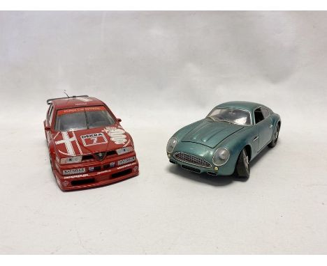 UT Models 1/18 scale Alfa Romeo 155 V6 T1&nbsp; DTM class 1 together with a Road Signature 1/18 Scale Aston Martin DB4GT Zaga