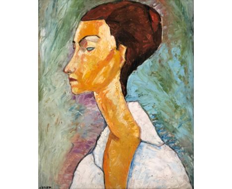 20th century oil on board, portrait of a lady, signed 'Hanna', and dated 1935 to verso, 54x45cm 