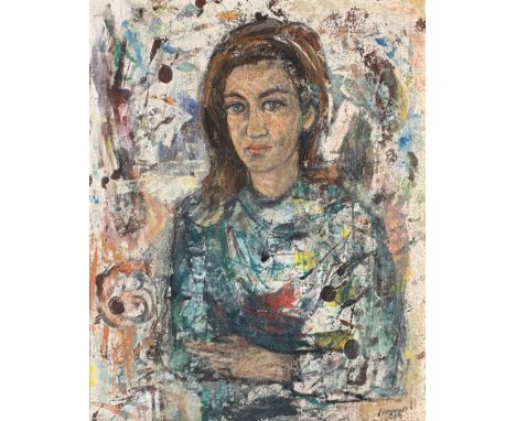 Ernst Eisenmayer (Austrian/British 1920-2018), portrait of a lady, oil on canvas, signed and dated 1968, 74x59cm 