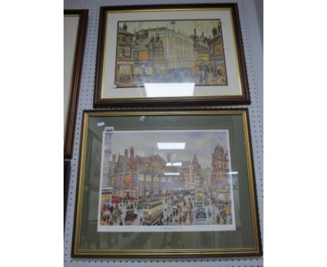 George Cunningham Ltd Edition Colour Print, of 250 'The Haymarket', 30 x 41.5, graphite signed.