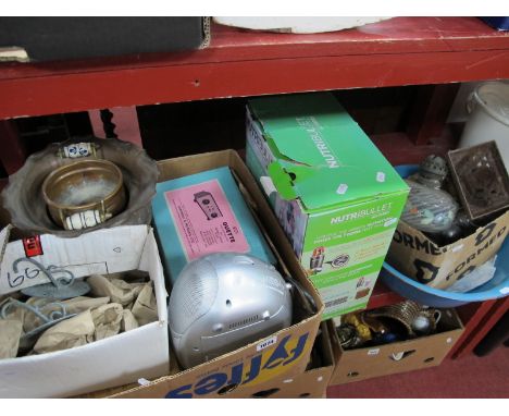 Door Handles, coat hooks, oil lamp parts, cutlery, Nutribullet blender,  Duette control unit etc. (untested sold for parts on