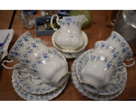 a part tea service by Royal Albert in the Memory lane design