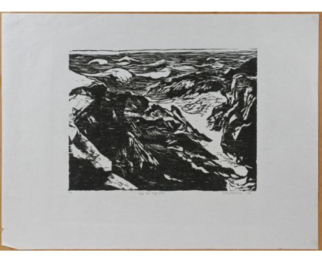 Kim Atkinson, Ogof Las, Ynys Eulli (1986), signed limited edition print 1/25. (37cm x 23cm)This artwork is being sold on beha