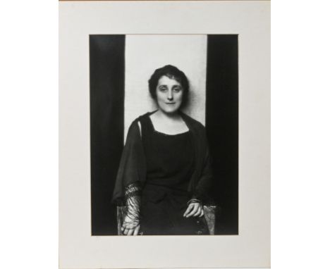 Likely a reprint -&nbsp;Paul Tanqueray (1905-1991), silver gelatine photographic print, Clemence Dane, titled on reverse, mou