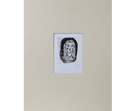 Cecil Collins (1908-1989), Head (1977), limited addition print 20/25. (9.5cm x 12.5cm)This artwork is being sold on behalf of