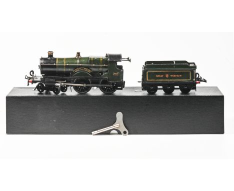 Hornby mid-1930s ‘No 2 Special’ Clockwork ‘0’ Gauge GWR ‘County of Bedford’ 4-4-0 Locomotive and ‘Great (crest) Western’ Tend