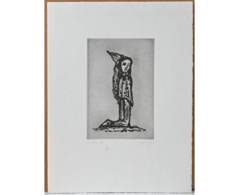 Cecil Collins (1908-1989), Kneeling Fool (1977), signed limited addition print 34/50. (13cm x 20cm)This artwork is being sold