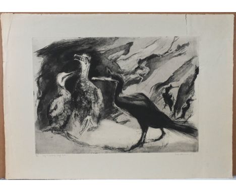 Kim Atkinson, Shag Nesting (1987), signed limited edition print 5/5. (57cm x 42cm)This artwork is being sold on behalf of the