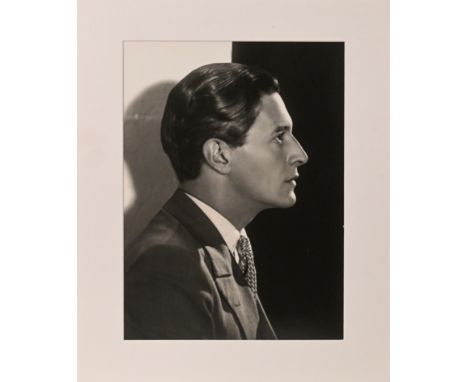 Likely a reprint -&nbsp;A silver gelatine photographic print, portrait of Ivor Novello, 1932. dated and titled on reverse, 38