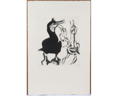 Kim Atkinson, three birds (1987), signed limited edition print 4/6. (26cm x 29.5cm)This artwork is being sold on behalf of th