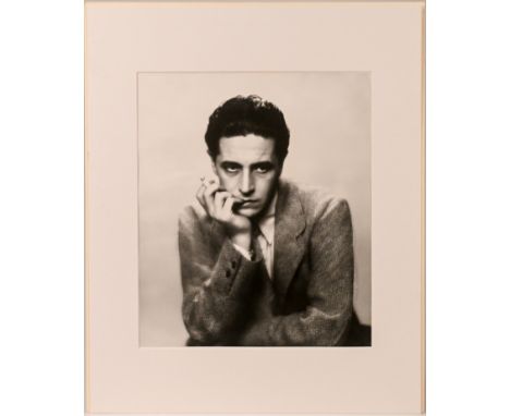 Likely a reprint -&nbsp;A silver gelatine photographic print - Ivor Novello, 1932, dated and titled on reverse, mounted, 40cm