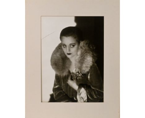 Likely a reprint -&nbsp;Paul Tanqueray (1905-1991) Tallulah Bankhead, silver gelatine photographic print, 1928, dated and tit