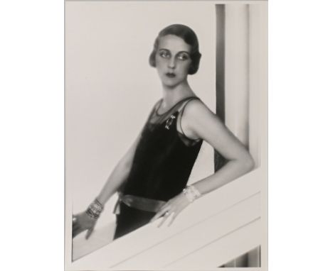Likely a reprint - A gelatine silver photograph print - Paula Gellibrand, (Marquise de Casa Mary), 1929, dated and titled on 