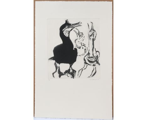 Kim Atkinson, three birds (1987), signed limited edition print 5/6. (26cm x 29.5cm)This artwork is being sold on behalf of th