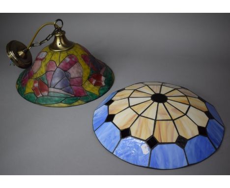 Two Reproduction Tiffany Style Light Shades 