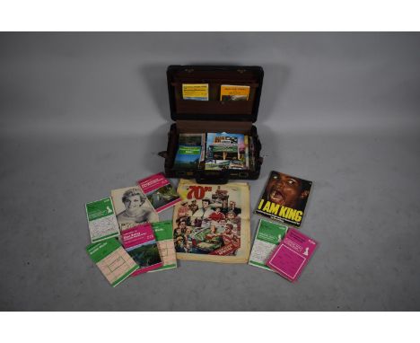 A Vintage Diplomat Combination Lock Briefcase Containing Printed Ephemera, Ordnance Survey Maps, Guides etc 