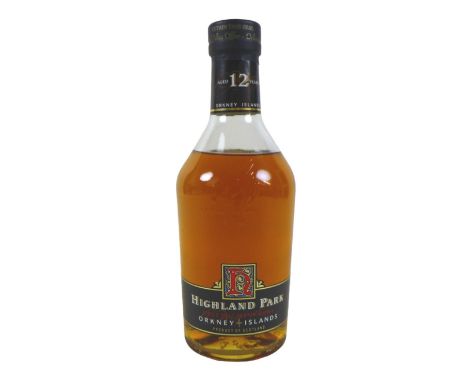 A 70cl bottle of Highland Park single malt scotch whisky Level and seal good.