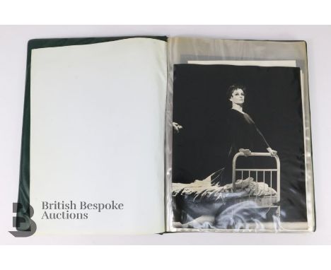 Folder containing photographs and photographic prints of classical ballet dancers, including two of Anna Pavlova, Tamara Kars