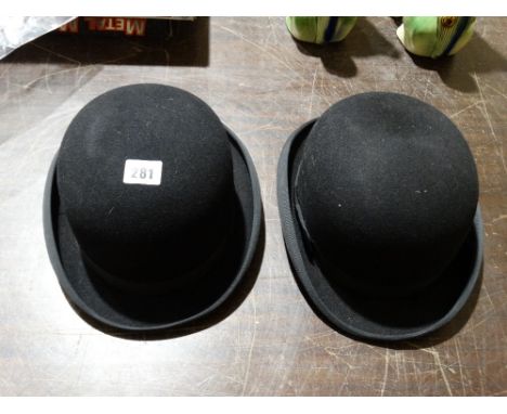Two Vintage Coachmans Hats, Both By Christys Of London