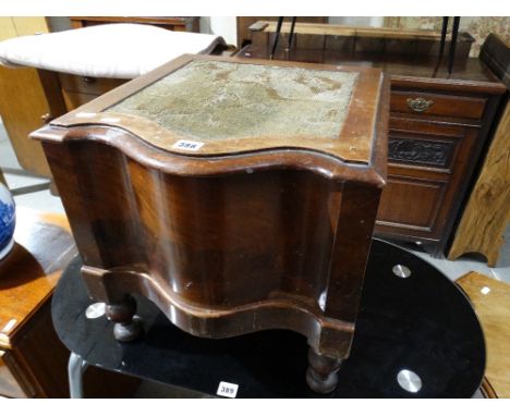 A Victorian Box Seat Commode