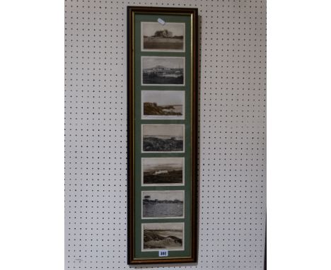 A Single Frame Collection Of Seven Vintage Postcards, Depicting Views Of Rhosneigr