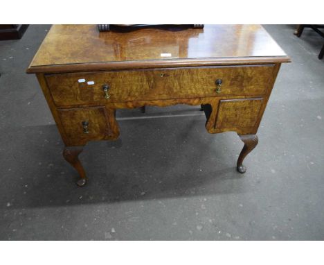 Walnut veneered Georgian style dressing table
