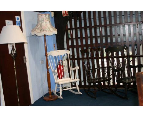 Standard lamp and a rocking chair
