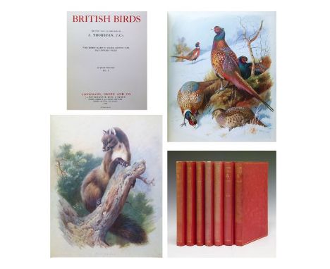 Archibald Thorburn (Illus) - British Birds, published by Longmans, Green &amp; Co, four volumes 1915-1916 together with Briti