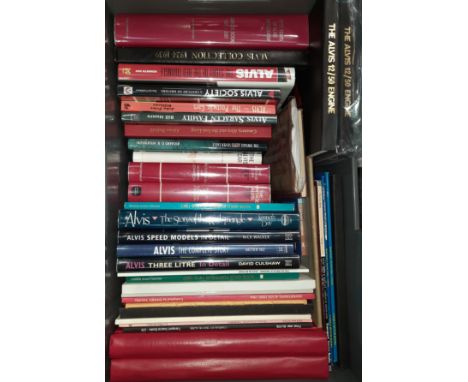 A quantity of Alvis books and literature,including Michael Radford: The Alvis 12/50 Engine (signed by the author); Peter Hull