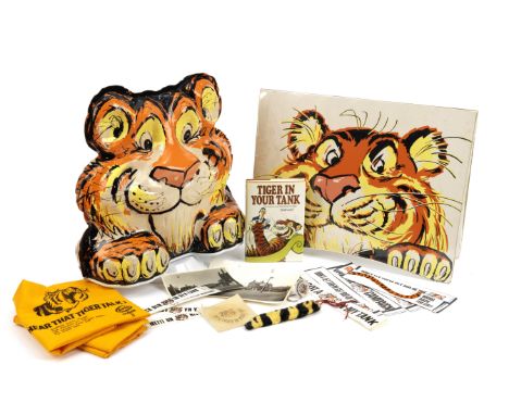 An Esso Tiger plastic globe, early-mid 1960s,together with other 'Put a Tiger in your tank' Esso promotional items including 