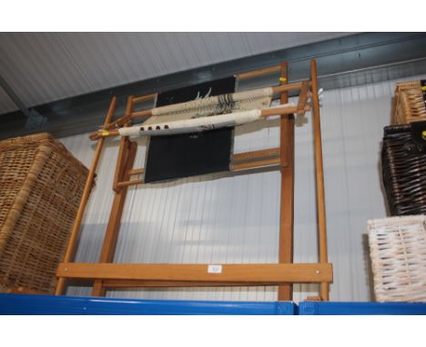 Two tapestry frames and tapestries 