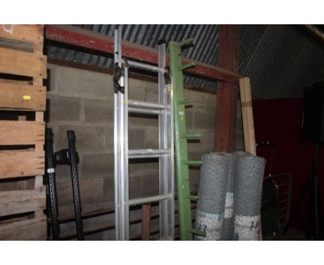 An aluminium step ladder