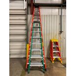 (2) Fiberglass Step Ladders, 12' & 8' (Location: 701 E. Bonham, Jefferson, TX 75657)