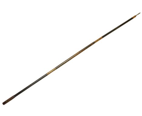 Large bore gun cleaning rod, for a punt gun or other large diameter firearm, 2cm in diameter and 158cm long, composed of thre