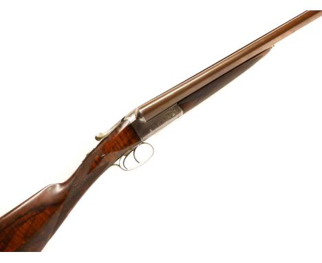 T. Daintith 12 bore side by side shotgun, serial number 12086, 29.5inch browned Damascus barrels with doll head extension, qu