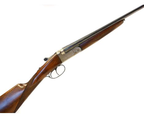 Ugartechea 600 series .410 side by side shotgun, serial number 195454, 26inch barrels, 76mm chambers, Spanish proof marks, bo