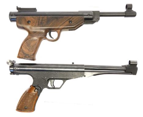 El Gamo .177 air pistol, serial number H27492 and a Edgaer Brothers Model 20 .177 air pistol serial number 0104 06503. No lic