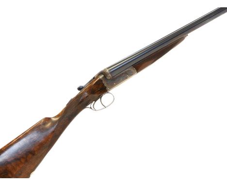 Fred Wild 12 bore side by side shotgun, serial number 17936, 28inch barrels with full and half chokes, Birmingham proof marks