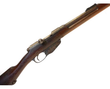 Portuguese contract Steyr Mannlicher M.1896 bolt action 6.5x53R rifle smooth bored to be a shotgun serial number B3465, 3inch