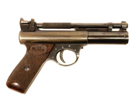 Webley Premier .22 air pistol, with cylinder number 276. No licence required to buy this item, purchaser must be over the age