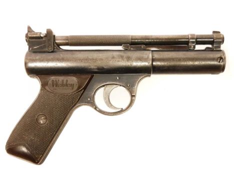Webley Senior .22 air pistol, with early cylinder number 065. No licence required to buy this item, purchaser must be over th