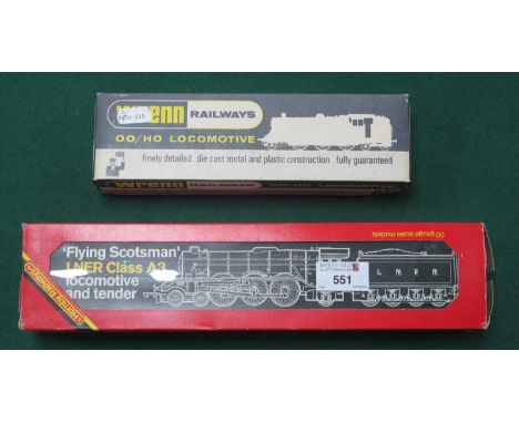 Hornby 'OO' Gauge/4mm Ref No R855 4-6-2 "Flying Scotsman" L.N.E.R Green R/No 4472, plus a Wrenn Ref No W2204 0-6-0 tank steam