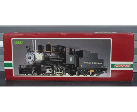 An L.G.B Ref No. 20193 "G" Scale Mogul Sound 4-6-0 "Old Timer" Steam Locomotive with eight wheel bogie tender; "Colorado and 