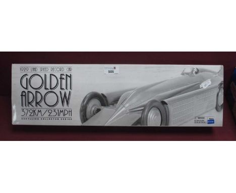 A Schylling Metal Model of The 1929 Land Speed Record Car - Golden Arrow, Boxed.