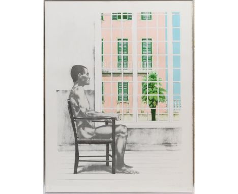 T A Willson (late 20th Century), Pair, Self Portrait and Portrait of Lynda, limited edition coloured prints, signed, titled a