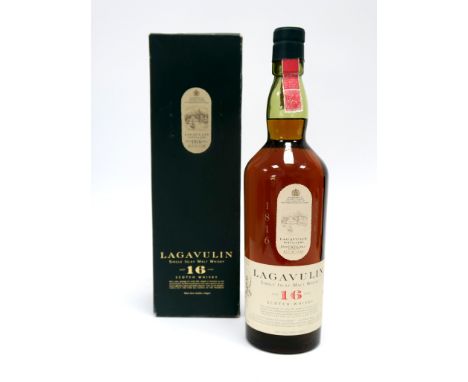 Whisky - Lagavulin Single Islay Malt Scotch Whisky Aged 16 Years, 75cl, 43% Vol., boxed.