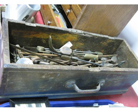 An A.W Ransome Brass Moulding Tool, and other cast moulding tools. 