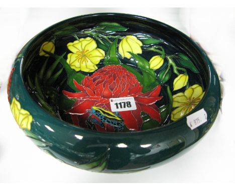 A Moorcroft First Quality Torch Ginger Bowl, shape 620/9 limited edition 4/50, 23cm diameter.