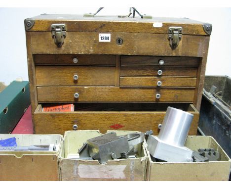 A Neslein Tool Chest with Large Quantity of Tools, Moore & Wright, Dormer etc.